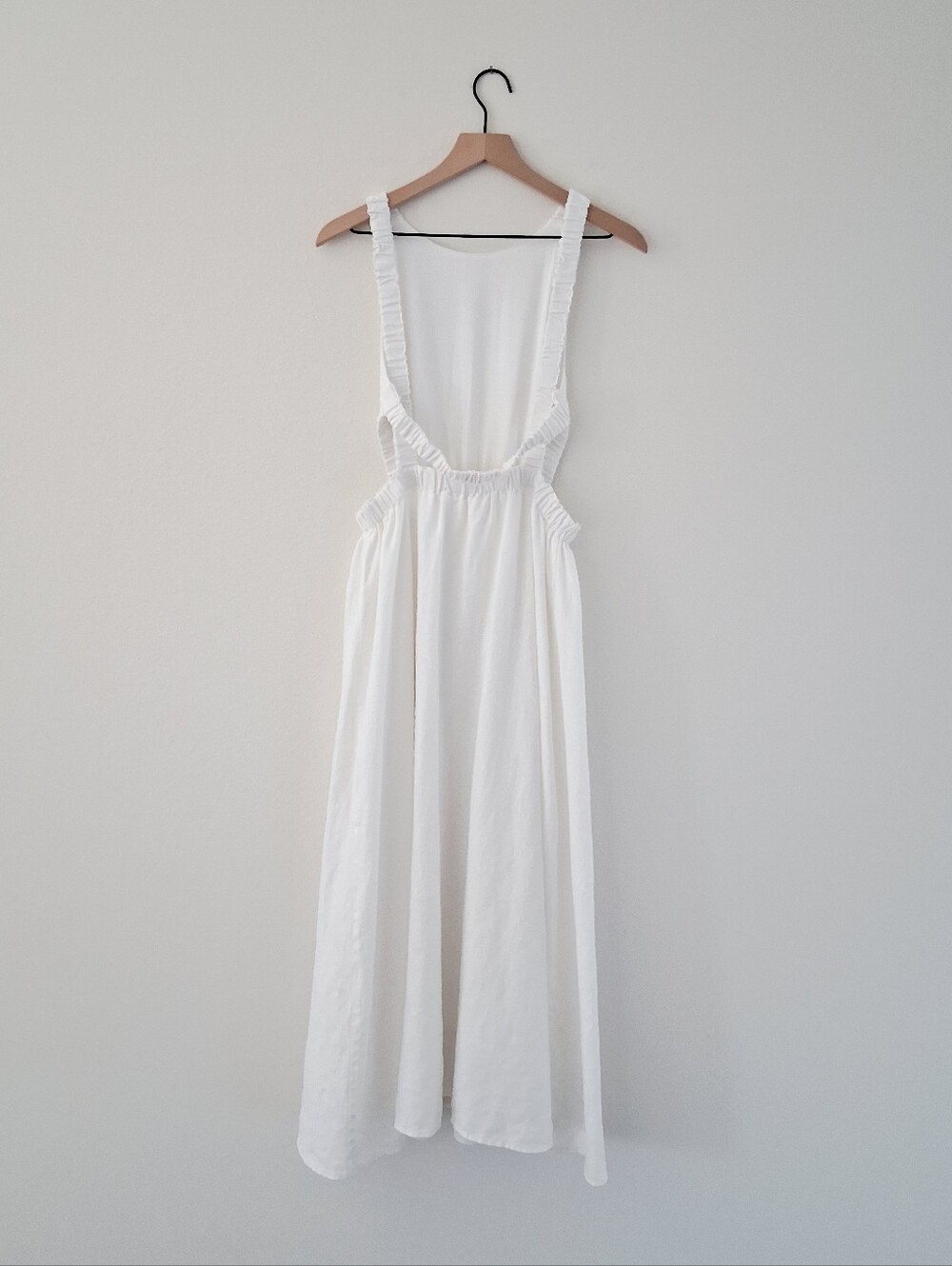 Pixie Market Beatrice White Linen Open Back Midi Dress - Picture 6 of 16